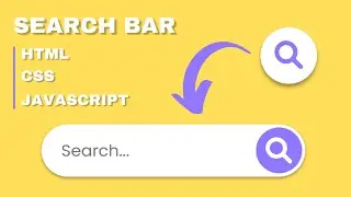 How to make Search Bar Using Html CSS & javascript | Animated Search Box