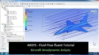 ANSYS Tutorial  Fluid Flow Fluent  Aircraft Aerodyamic Flow- 2018