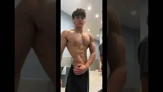 Teen Fitness Model Bodybuilder Youtuber Muscle Pump Posing Body Update Talan Jacobo Styrke Studio