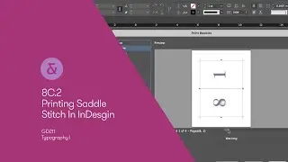 8C.2 — Printing a Saddle Stitch Booklet in InDesign