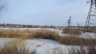 Новый Ботанический сад в Уральске. январь 2023