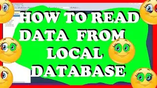 How to read records from local database in C#