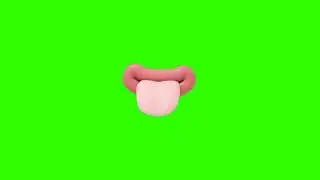 Green screen |👄😛 Show tongue. Smile, mouth, lips | Footage | Video background | Download |№254