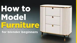 Blender Beginner Modelling Tutorial - Bedside table