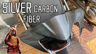 Water Transfer Film Silver Carbon Fiber WFP-035 