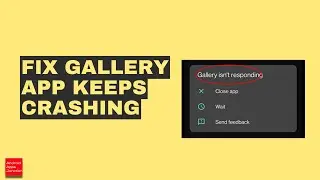 How to Fix if gallery app keeps crashing in your Android device (Samsung)