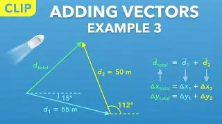 How to Add Vectors - Example 3 (Clip) | Physics - Kinematics