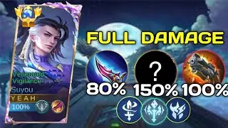 GLOBAL SUYOU NEW BEST FULL DAMAGE BUILD AND EMBLEM  FOR JUNGLER 2024!! (100% BROKEN🔥) - SUYOU MLBB