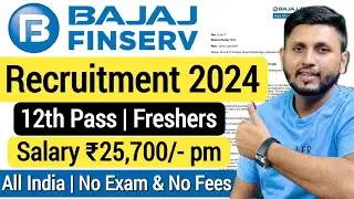 Bajaj Finserv Job Vacancy 2024 | Freshers Job | Bajaj Finance Recruitment | Bajaj Finance Jobs 2024