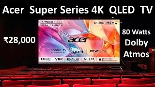 Acer Super Series 4K QLED TV Review Tamil 2024 Launch | Best QLED Tv under 30000 in India