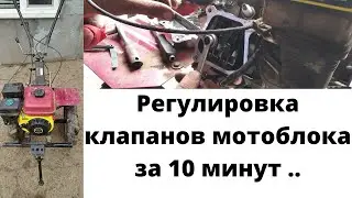 Регулировка клапанов мотоблока за 10 мин.