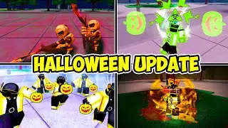 THE NEW HALLOWEEN UPDATE with CUSTOM MOVESETS in The Strongest Battlegrounds