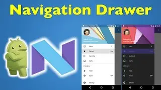 9 Android Material Design- Android Navigation Drawer Tutorial 1