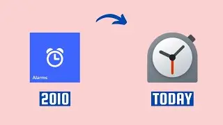 Windows Alarms & Clock Icon Evolution [HowToCodeSchool.com]