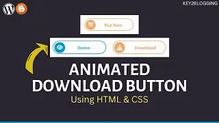 How to Add Animated Download Button using HTML & CSS