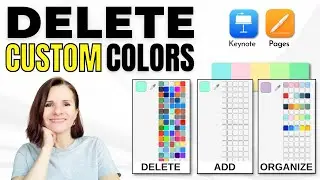 How to Delete Custom Colors  in Keynote and Pages