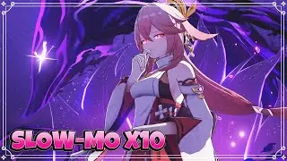 Yae Miko in 1000% Slow Motion animation - Genshin Impact