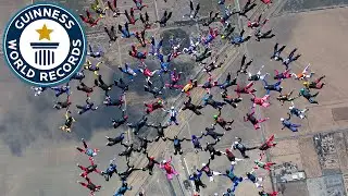 Record breaking skydiving formation - Guinness World Records