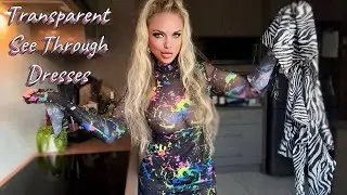 4K Colour Pattern Dresses TRY ON Colourful Vs BLACK & WHITE | EllieKarrx 🌈
