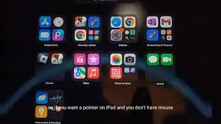 How to ACTUALLY get POINTER on Apple IPAD without MOUSE!