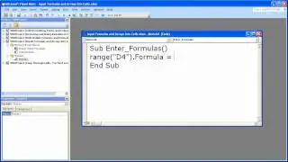 Excel Macro VBA Tip 9 - Enter Formulas in Excel with a Macro
