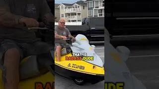 Custom-built JETSKI SCOOTER?! 🤯 Ever seen a JetSki cruisin down the road? 🛵 🚤 💦 #shorts #viral