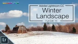 Lightroom CC Tutorial - Before After  - Snow landscape Lightroom 6