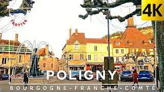 2023 🇫🇷 POLIGNY, JURA, FRANCE , 4K ASMR Walking Tour in the world capital of Comté cheese