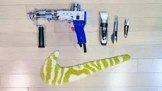 Tufting a Nike Rug ASMR