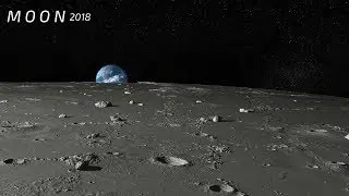 Moon - Close Up View - Real Sound. HD