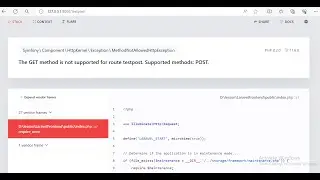 Fix Laravel 11: Symfony\ Component\ HttpKernel\ Exception\ MethodNotAllowedHttpException