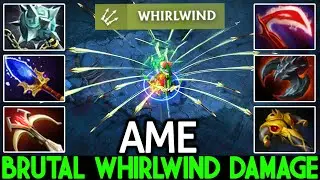 AME [Windranger] Brutal Whirlwind Damage Very Aggressive Plays Dota 2