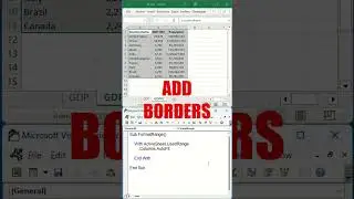 Format Range with Excel VBA #shorts