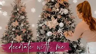 DECORATING MY CHRISTMAS TREE 2021 | WHITE, PLUM, CHAMPAGNE & RASPBERRY