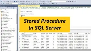 Stored Procedure in SQL Server