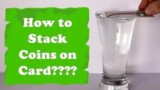 Tricky stack of coins on Card | Easy Experiment at Home | Fundoor Amaze #Shorts