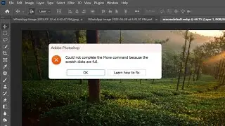 How to Solve Photoshop Error "Scratch Disks are full"