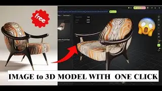 Turn 2D Images into 3D Model with Meshy! Free AI Tools for 3D|3dmax+Vray