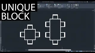 How to make Unique BLOCK in  AutoCAD Tutorial