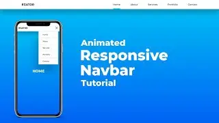 How to Create Responsive Navigation Bar using HTML CSS and JAVASCRIPT - Responsive Navbar Tutorial