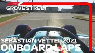 F1 2021 Aston Martin Vettel Onboard Grove Street Circuit | F1 2021 USGP Onboard | Assetto Corsa