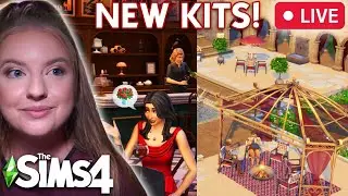 First look at NEW Sims 4 Build Kits! Riviera Retreat and Cozy Bistro!