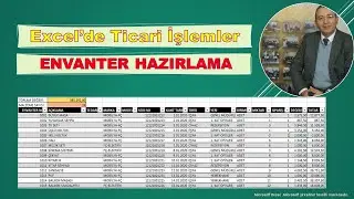 Excel ile Ticari İşlemler - 5 - Envanter Oluşturma