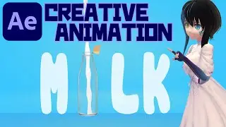 【After Effects】[Creative Animation] POURING MILK ANIMATION