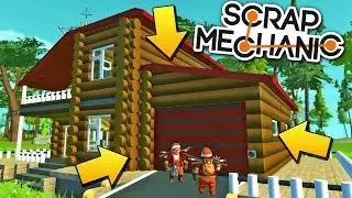 МУЖИКИ УСТАНАВЛИВАЮТ НОВЫЕ ВОРОТА В ГАРАЖЕ! МУЛЬТИК в Scrap Mechanic