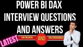 Power BI DAX Interview Questions & Answers| Concatenate | Concatenatex |Sum| Sumx|ALL|GenerateSeries