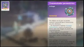 COMO USAR EL *TRANSMUTADOR PARAMETRICO* - GENSHIN IMPACT - LO MEJOR DE ESTA VERSION 1.3!