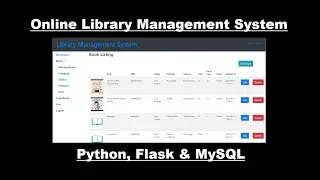 Online Library Management System with Python, Flask & MySQL | Python projects