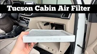 How To Replace 2019 - 2021 Hyundai Tucson Cabin Air filter - Change Replacement Filter Location