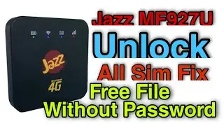Evo Jazz MF927U | Free Unlock | All Sim | Free File Without Password 2021 Latest File | Jazz MF927U